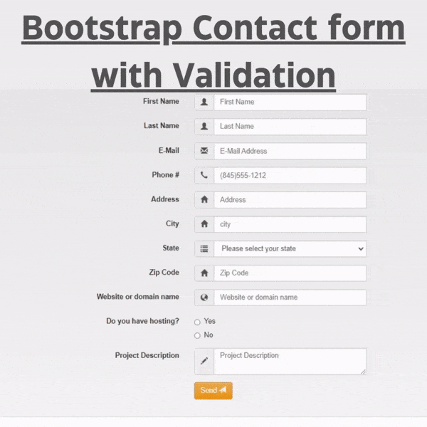 How to Create a Bootstrap Contact Form with Validation (Source Code)